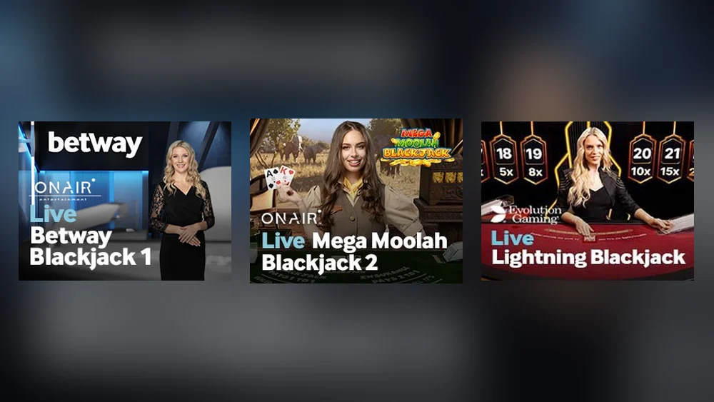 Blackjack at Betway Ontario including Betway Blackjack 1 and Lightning Blackjack