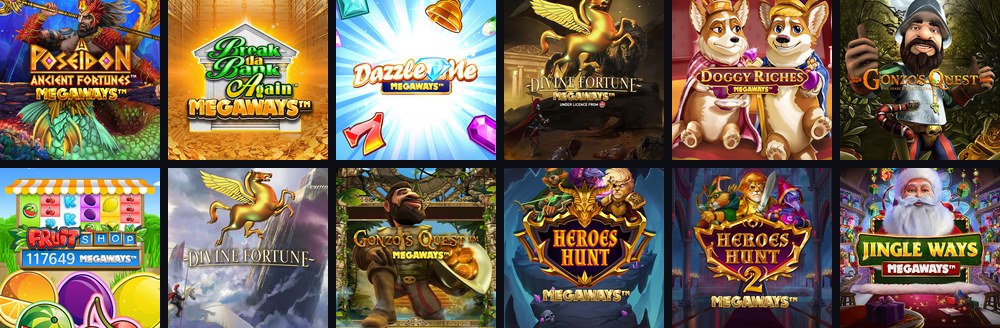Megaways titles in the Casino Days Ontario catalogue