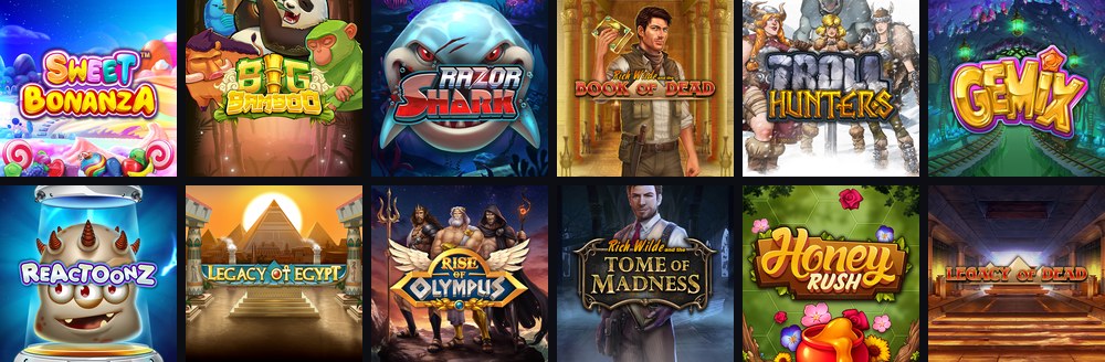 Popular slots in the Casino Days Ontario catalogue