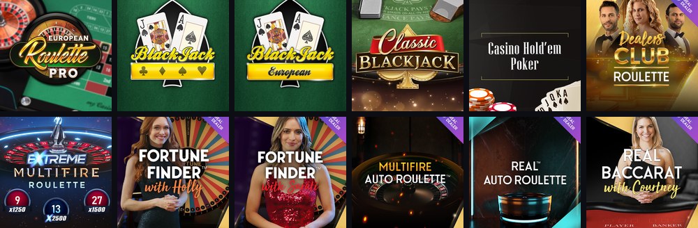 Blackjack and table games at Casino Days Ontario