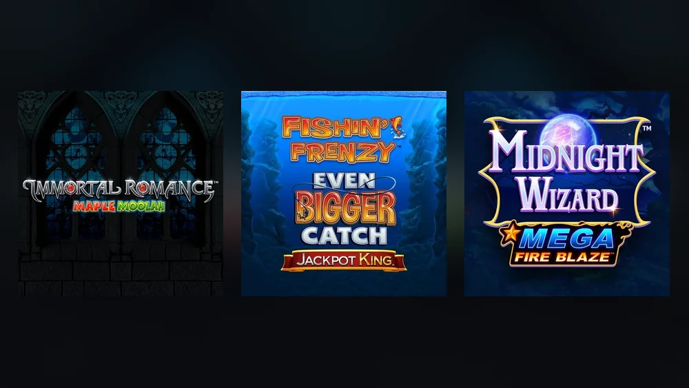 PlayOJO Ontario jackpot slots on the Maple Moolah, Jackpot King and Mega Fire Blaze networks