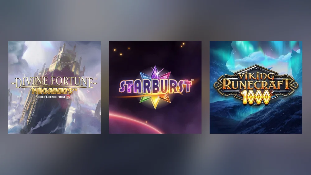 Studios in the PlayOJO Ontario lobby: NetEnt, Red Tiger and Play'n GO titles