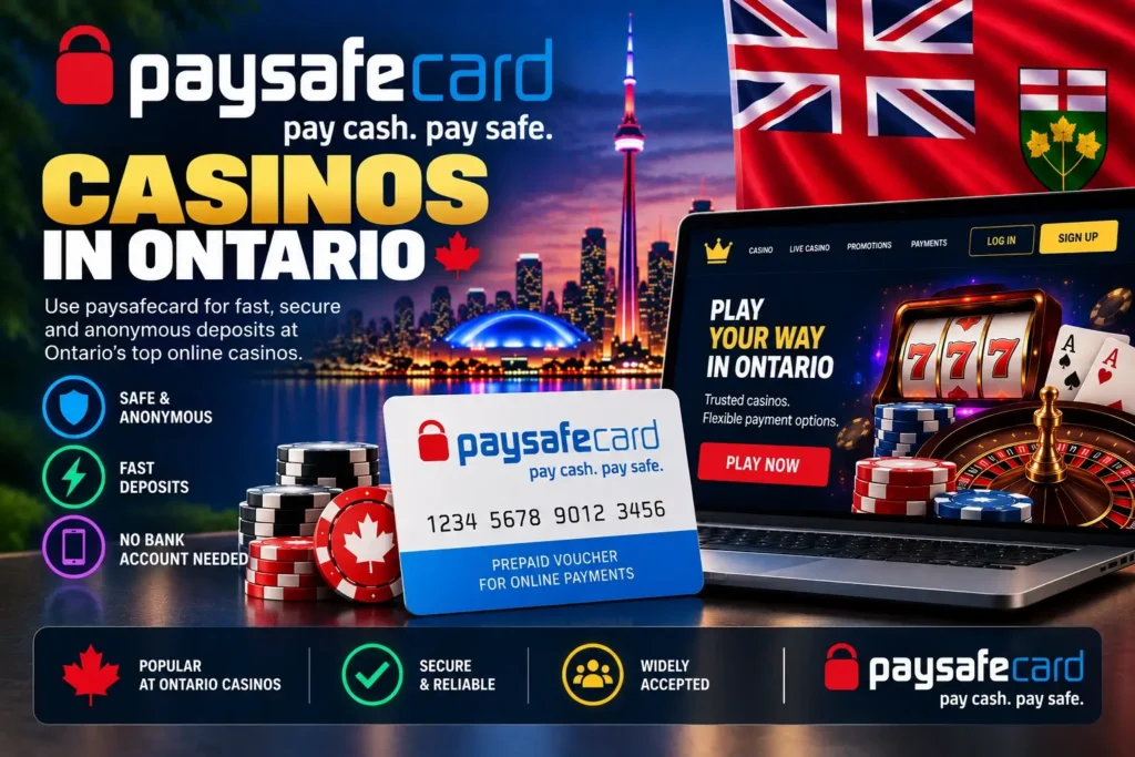 Paysafecard Casinos in Ontario