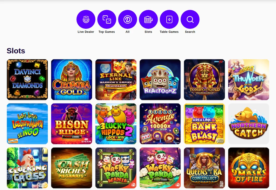 The Delta Casino Ontario slots lobby read from Toronto: Live Dealer, Top Games, All, Slots and Table Games tabs with IGT and Play'n GO titles