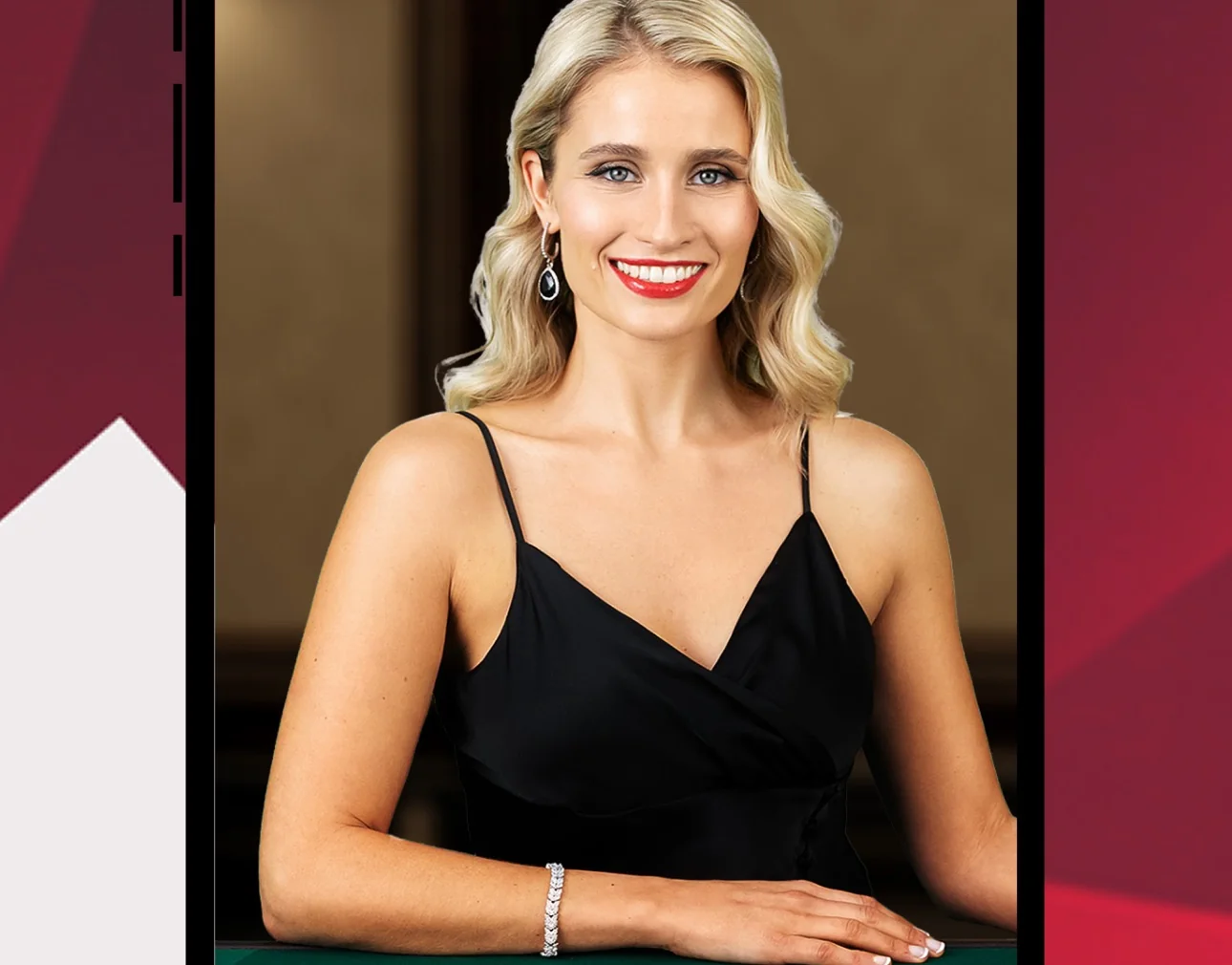 A live blackjack dealer at the table in the Ruby Fortune Ontario app, from the operator’s Canadian App Store screenshots