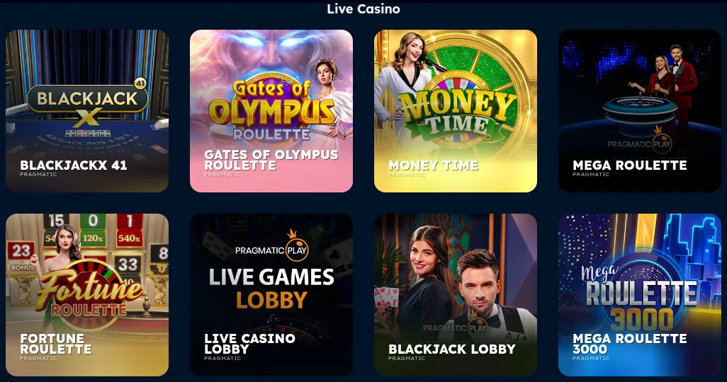 The Toppz Ontario live casino on 15 October 2026: every table from Pragmatic Play Live, including BlackjackX 41, Money Time, Mega Roulette and Fortune Roulette