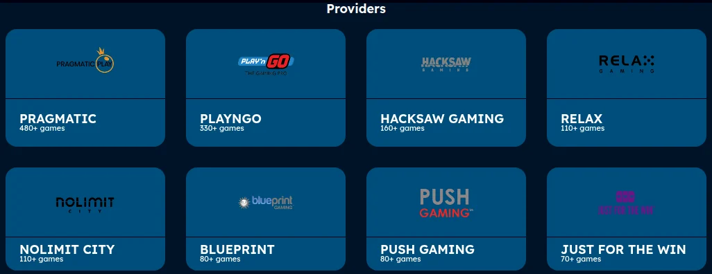 The Toppz Ontario providers page read from Toronto on 15 October 2026: Pragmatic 480+, Play’n GO 330+, Hacksaw 160+, Relax and Nolimit City 110+, Blueprint and Push Gaming 80+, Just For The Win 70+ games